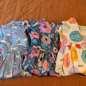 Twirl dresses bundle lot play dress  Mila and Rose unicorns smiley face rainbows